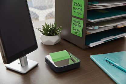 Note Dispenser, Black Base, 1 Dispenser, 1 Pad, 45 Sheets/Pad