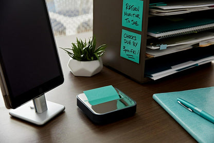 Note Dispenser, Black Base, 1 Dispenser, 1 Pad, 45 Sheets/Pad