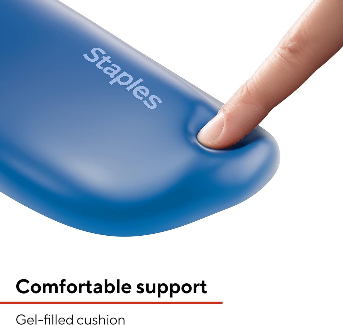 TECH Gel Keyboard Wrist Rest, Non-Slip, Blue Crystal