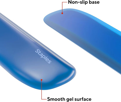 TECH Gel Keyboard Wrist Rest, Non-Slip, Blue Crystal