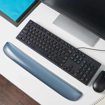 TECH Gel Keyboard Wrist Rest, Non-Slip, Blue Crystal