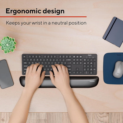 TECH Gel Keyboard Wrist Rest, Non-Slip, Blue Crystal