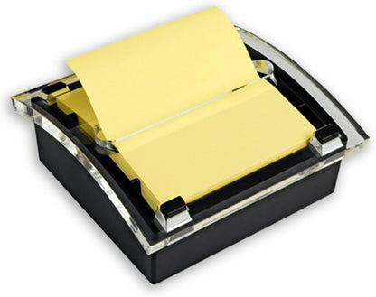 Note Dispenser, Black Base, 1 Dispenser, 1 Pad, 50 Sheets/Pad
