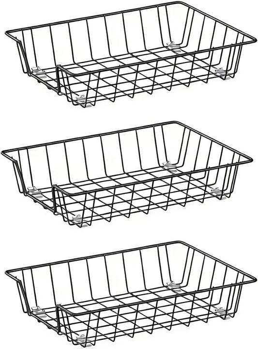 A4 Letter Magazine Desk File Storage Tray Organizer Bin (3 Pack)