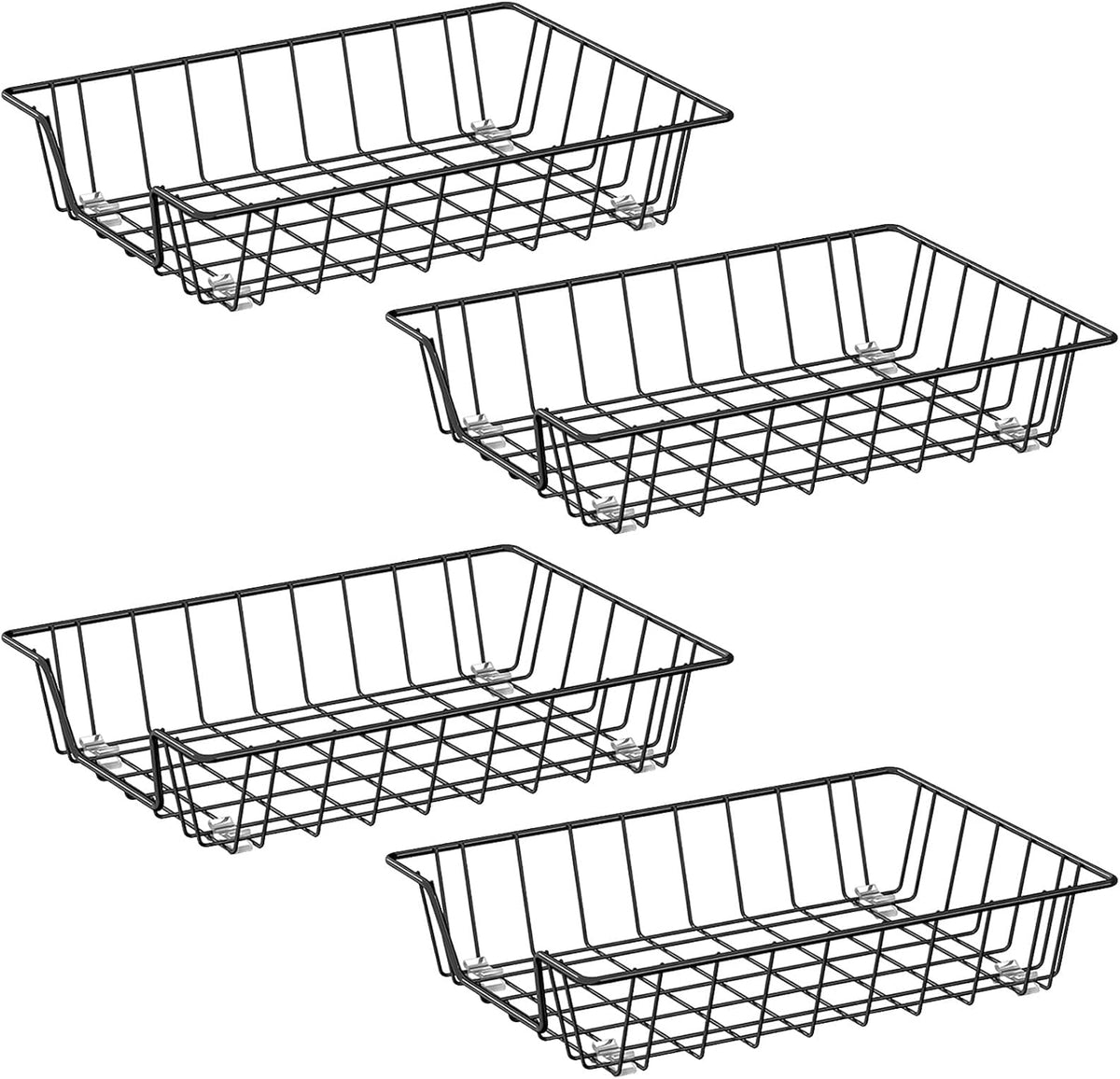 A4 Letter Magazine Desk File Storage Tray Organizer Bin (3 Pack)