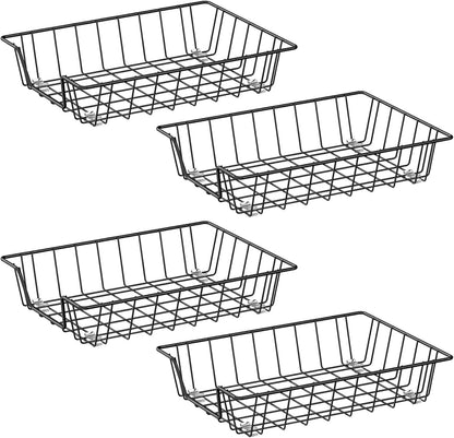 A4 Letter Magazine Desk File Storage Tray Organizer Bin (3 Pack)