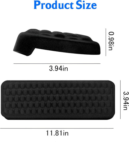 Arm Rest for Desk, L-Shaped Memory Foam Elbow Pads with Non-Slip Base, 2-Piece Ergonomic Desk Edge Cushion & Wrist Rest for Mouse & Keyboard, Desk Arm Support for Office, Gaming & Home (Pink)