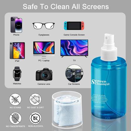 Car Screen Cleaner Spray, Computer Touchscreen Mist Cleaning Kit