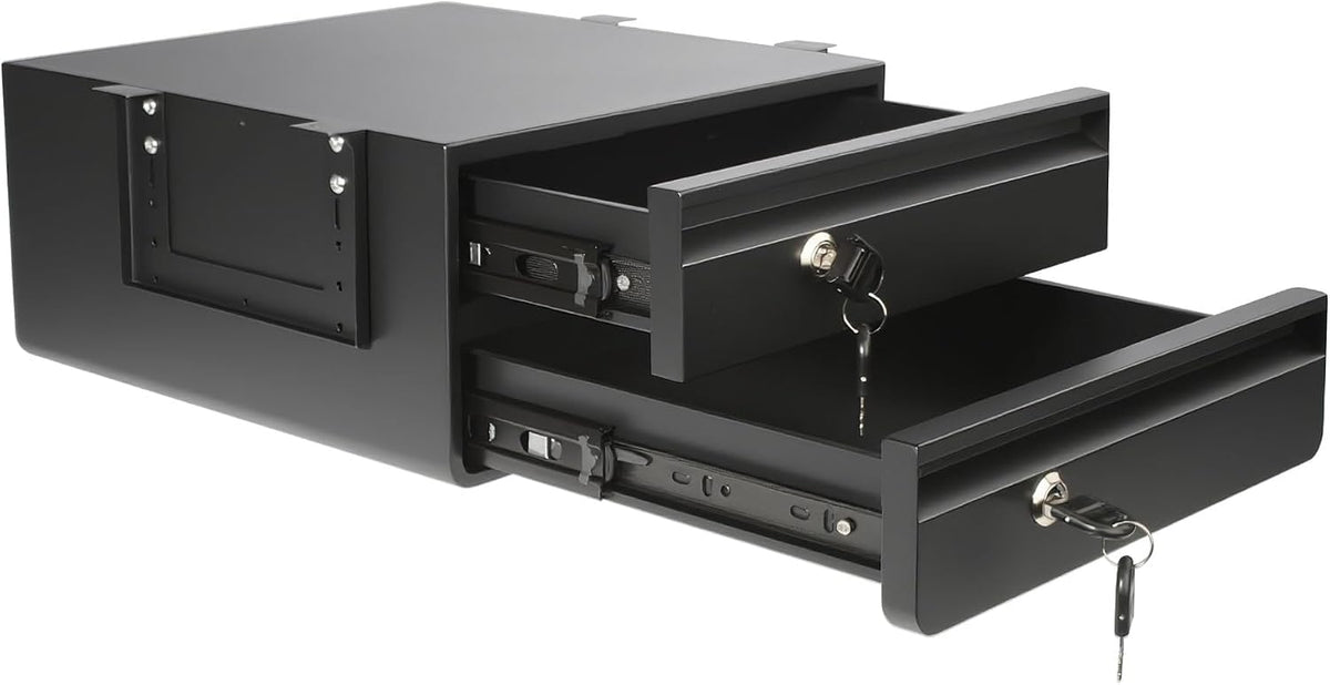 18 inch Under Desk Drawer, Adjustable Pull Out Storage Organizer