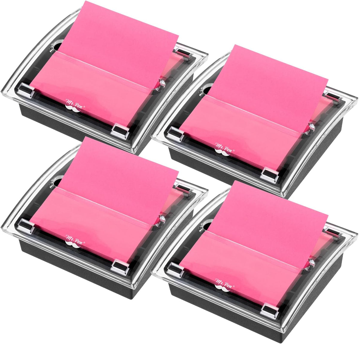 Pop Up Sticky Note Dispenser, 3" x 3", Black, Sticky Note Dispenser