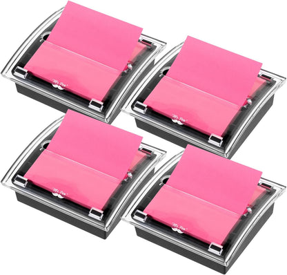 Pop Up Sticky Note Dispenser, 3" x 3", Black, Sticky Note Dispenser