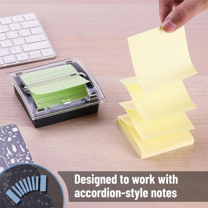 Pop Up Sticky Note Dispenser, 3" x 3", Black, Sticky Note Dispenser