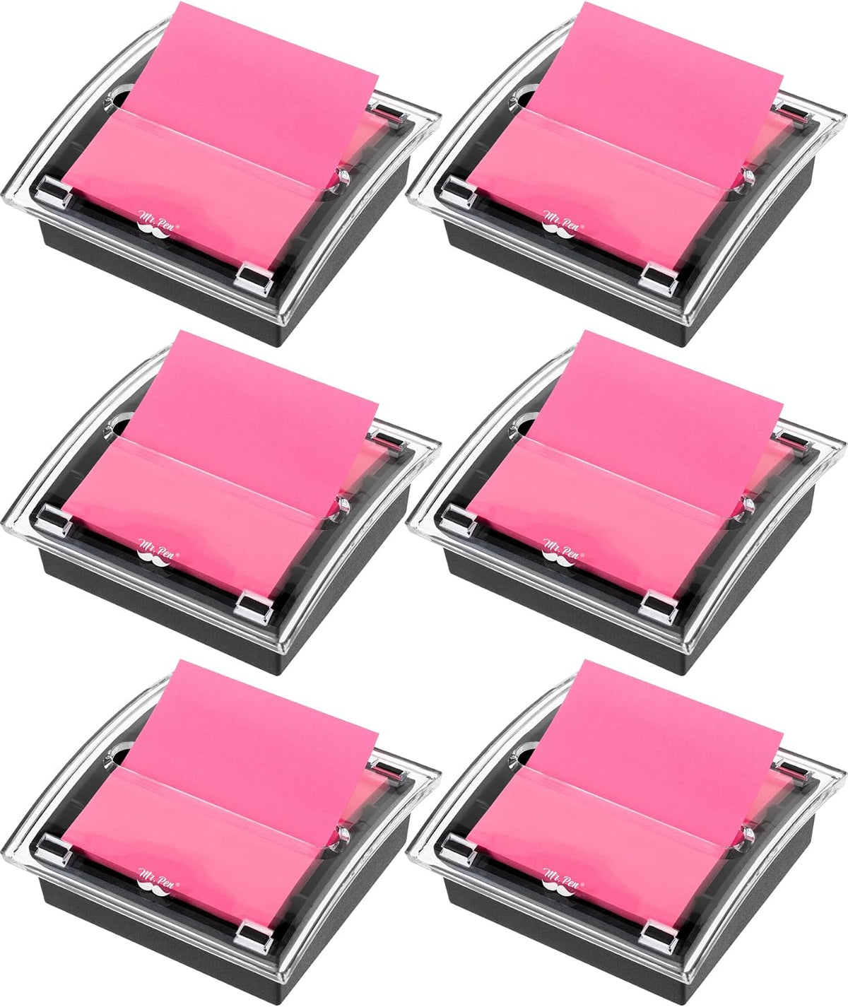 Pop Up Sticky Note Dispenser, 3" x 3", Black, Sticky Note Dispenser