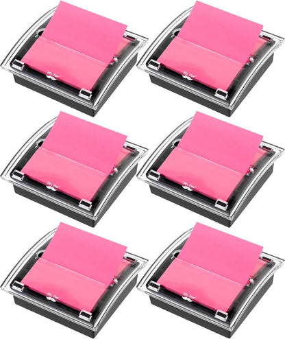 Pop Up Sticky Note Dispenser, 3" x 3", Black, Sticky Note Dispenser