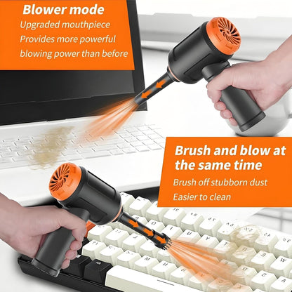 Air Duster - Computer Vacuum Cleaner - for Keyboard Cleaning - Cordless Canned Air - 110000RPM Powerful PC Cleaner(Air-01)