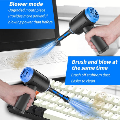 Air Duster - Computer Vacuum Cleaner - for Keyboard Cleaning - Cordless Canned Air - 110000RPM Powerful PC Cleaner(Air-01)