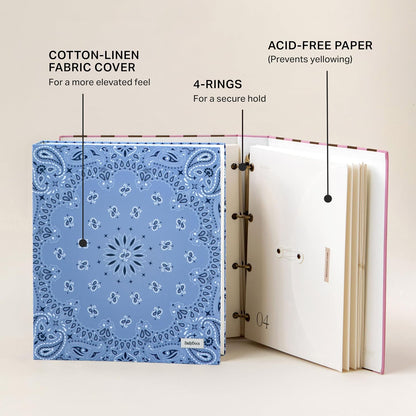 Document Organizer Binder for Important Papers & Passports, Sangria