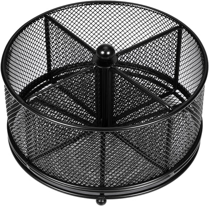 Pen Holder for Desk,360° Rotating Mesh Desk Organizer