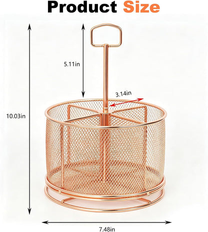 Pen Holder for Desk,360° Rotating Mesh Desk Organizer