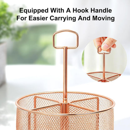 Pen Holder for Desk,360° Rotating Mesh Desk Organizer