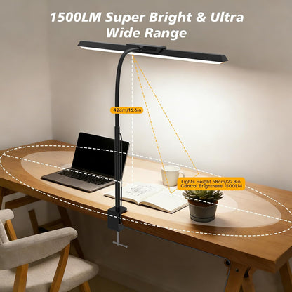 LED Desk Lamp with Clamp for Office Home
