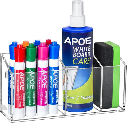 Magnetic Dry Erase Marker Holder for Whiteboard, Fridge, Classroom