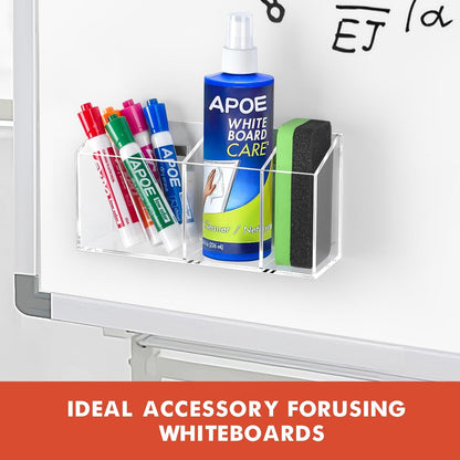 Magnetic Dry Erase Marker Holder for Whiteboard, Fridge, Classroom