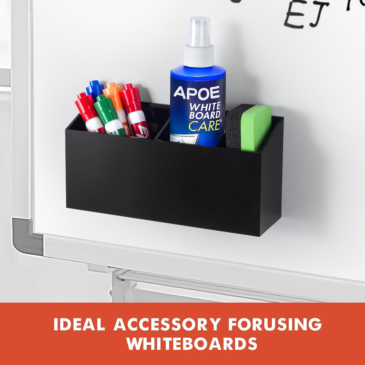Magnetic Dry Erase Marker Holder for Whiteboard, Fridge, Classroom