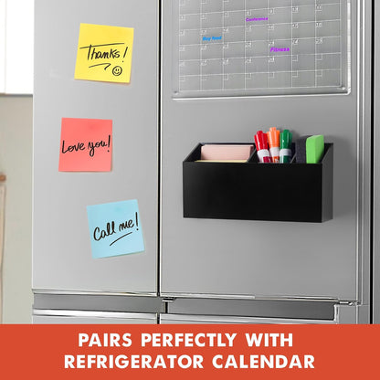 Magnetic Dry Erase Marker Holder for Whiteboard, Fridge, Classroom