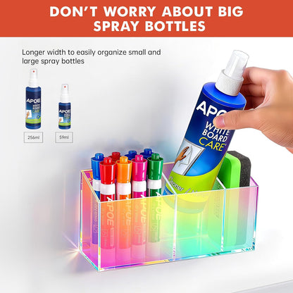 Magnetic Dry Erase Marker Holder for Whiteboard, Fridge, Classroom