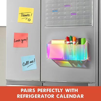 Magnetic Dry Erase Marker Holder for Whiteboard, Fridge, Classroom