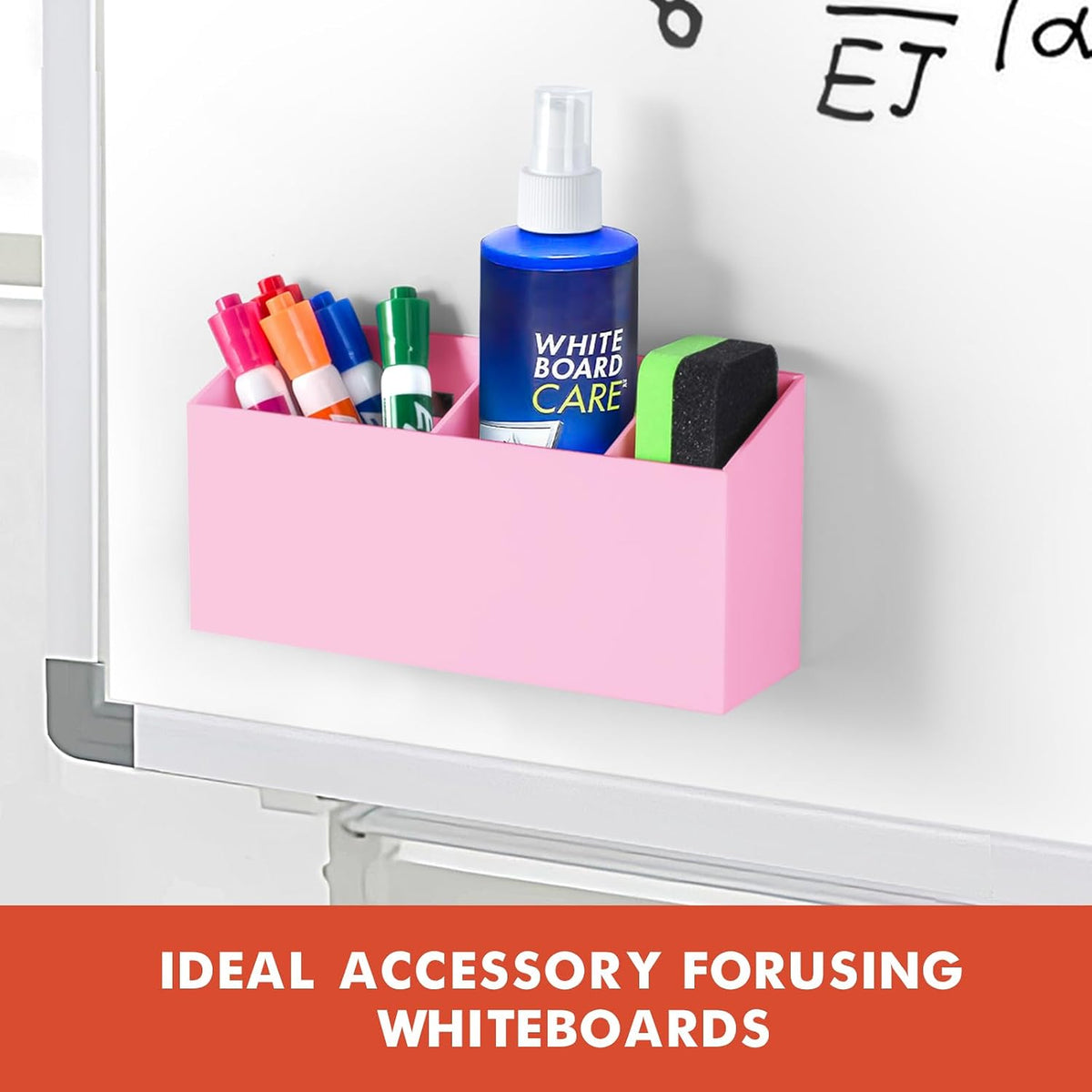 Magnetic Dry Erase Marker Holder for Whiteboard, Fridge, Classroom