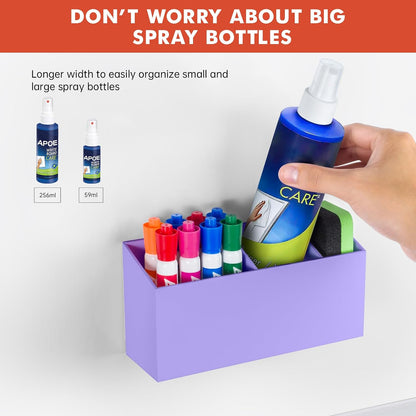 Magnetic Dry Erase Marker Holder for Whiteboard, Fridge, Classroom