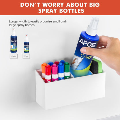 Magnetic Dry Erase Marker Holder for Whiteboard, Fridge, Classroom