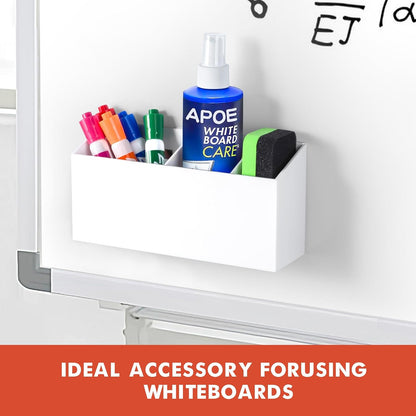 Magnetic Dry Erase Marker Holder for Whiteboard, Fridge, Classroom