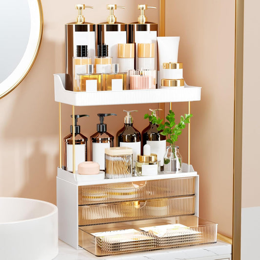 Arcylic 5-Tier Makeup & Skincare Organizer for Vanity, Bath