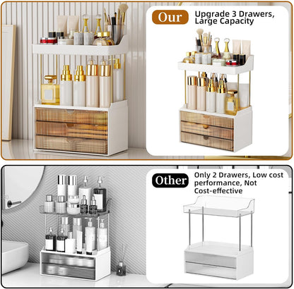 Arcylic 5-Tier Makeup & Skincare Organizer for Vanity, Bath