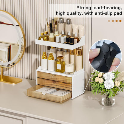 Arcylic 5-Tier Makeup & Skincare Organizer for Vanity, Bath