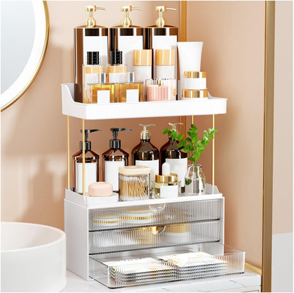 Arcylic 5-Tier Makeup & Skincare Organizer for Vanity, Bath