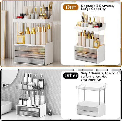 Arcylic 5-Tier Makeup & Skincare Organizer for Vanity, Bath