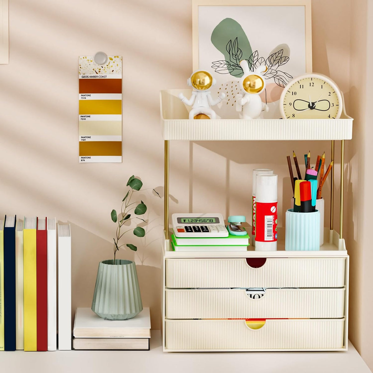 Arcylic 5-Tier Makeup & Skincare Organizer for Vanity, Bath