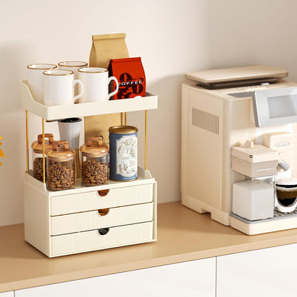 Arcylic 5-Tier Makeup & Skincare Organizer for Vanity, Bath