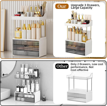 Arcylic 5-Tier Makeup & Skincare Organizer for Vanity, Bath