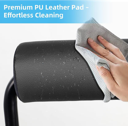 Adjustable Foot Rest Under Desk Footrest Leg Rest 6 Height Positions for Desk, Office Gaming Chairs Ergonomic with Relief Platform for Standing Desks,15.7" L × 12.9" D × 16.5" H