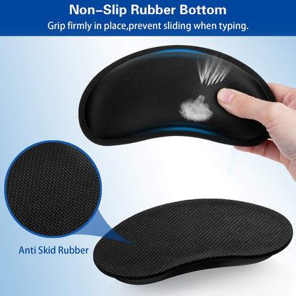 Mouse Wrist Rest, 2 Pack Wrist Rest for Mouse Memory Foam Wrist Pad