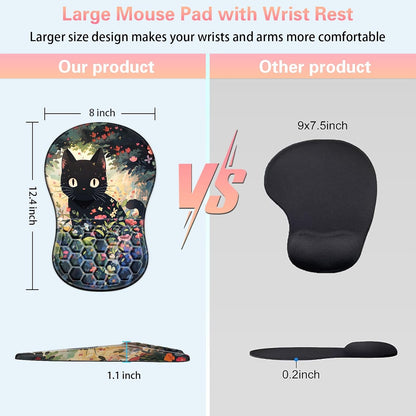 Mouse Wrist Rest, 2 Pack Wrist Rest for Mouse Memory Foam Wrist Pad