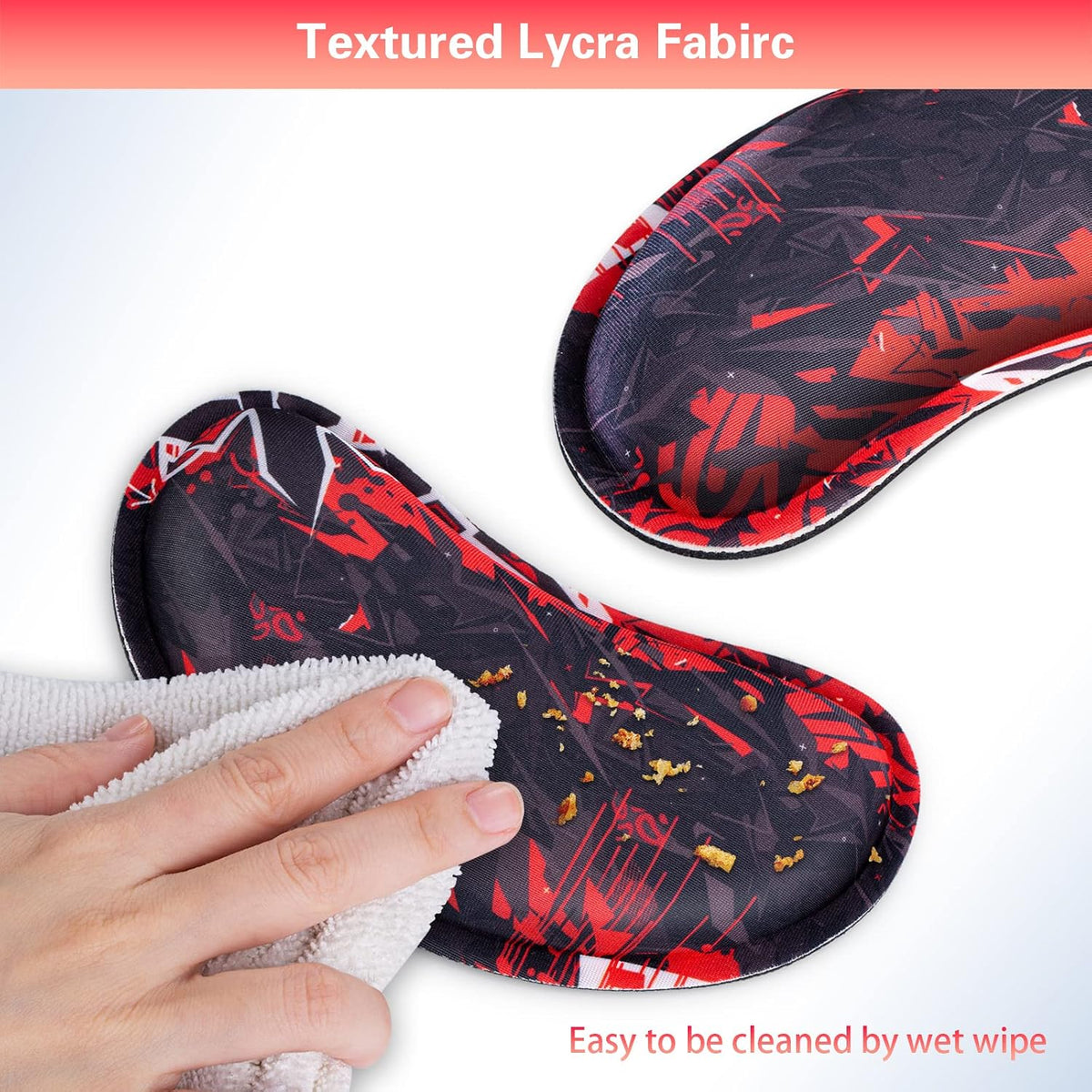 Mouse Wrist Rest, 2 Pack Wrist Rest for Mouse Memory Foam Wrist Pad