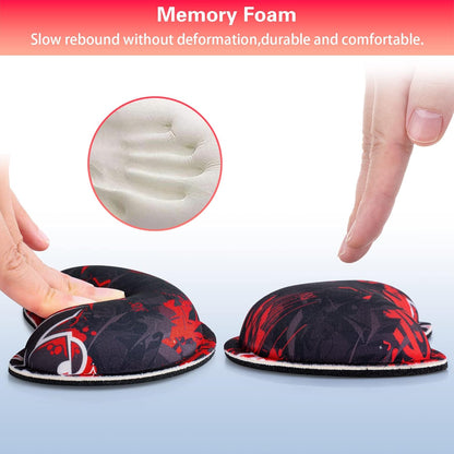 Mouse Wrist Rest, 2 Pack Wrist Rest for Mouse Memory Foam Wrist Pad