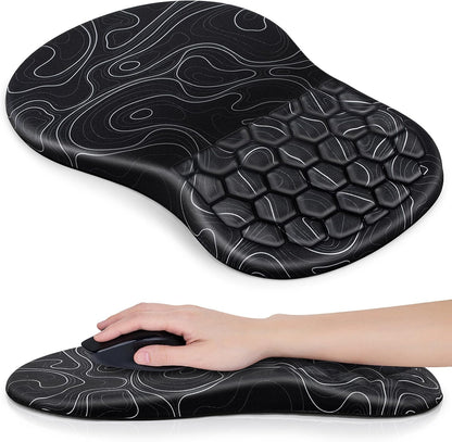 Mouse Wrist Rest, 2 Pack Wrist Rest for Mouse Memory Foam Wrist Pad