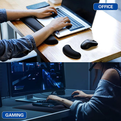 Mouse Wrist Rest, 2 Pack Wrist Rest for Mouse Memory Foam Wrist Pad